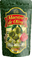 Оливки з перцем "Maestro de Oliva", 170г РЕТ
